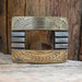 Turtle Jones Silver & Brass Bars Belt Buckle ACCESSORIES - Additional Accessories - Buckles Turtle Jones