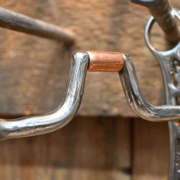 Cutrell Silver Mounted Hinge Port Bit w/Copper Roller