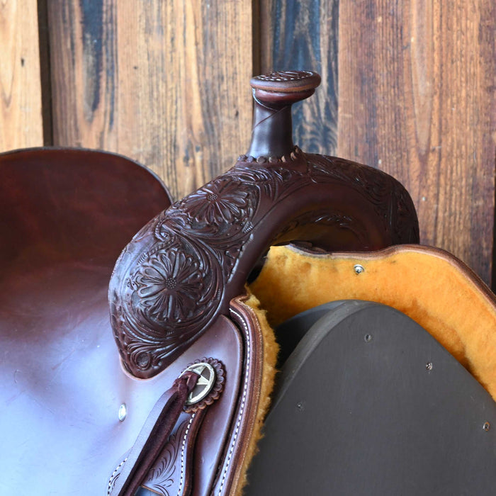 15.5" JEFF SMITH BUSTER WELCH RANCH CUTTER SADDLE