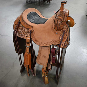 14.5" TESKEY'S PRO CUTTER RANCH CUTTER SADDLE Saddles TESKEY'S SADDLERY LLC   