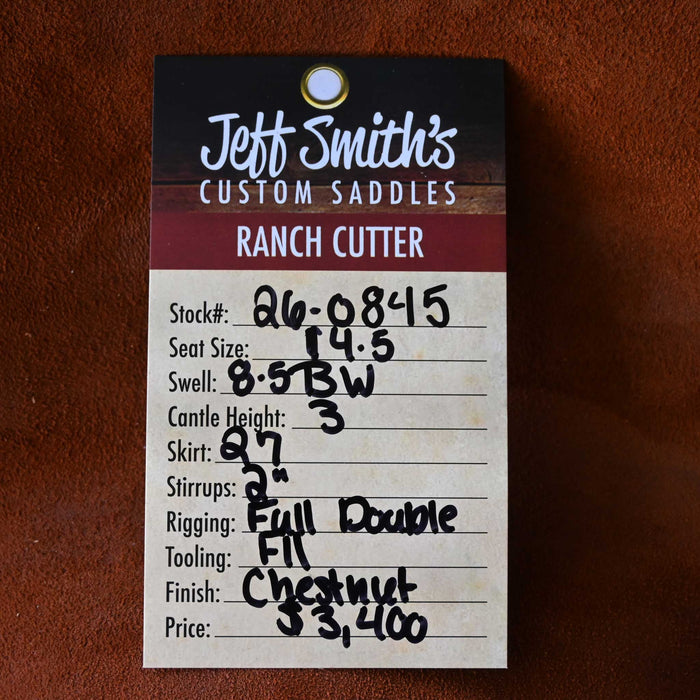 14.5" JEFF SMITH BUSTER WELCH RANCH CUTTER SADDLE