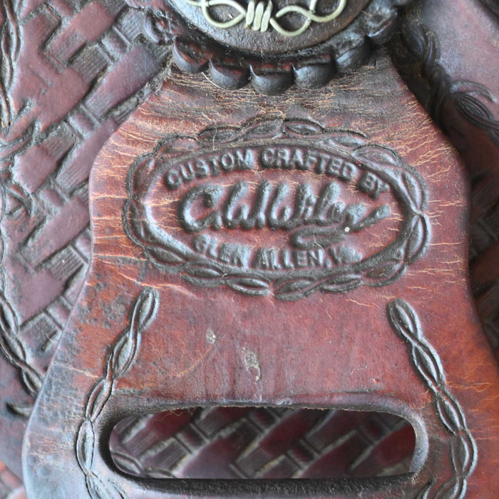 15.5" USED C.W WILEY CUTTING SADDLE Saddles - Used C.W Wiley