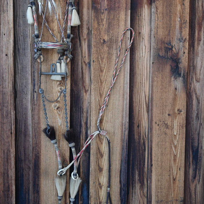 Early 1915 Horse Hair Deer Lodge Prison Bridle Rig w/ Martingale Set