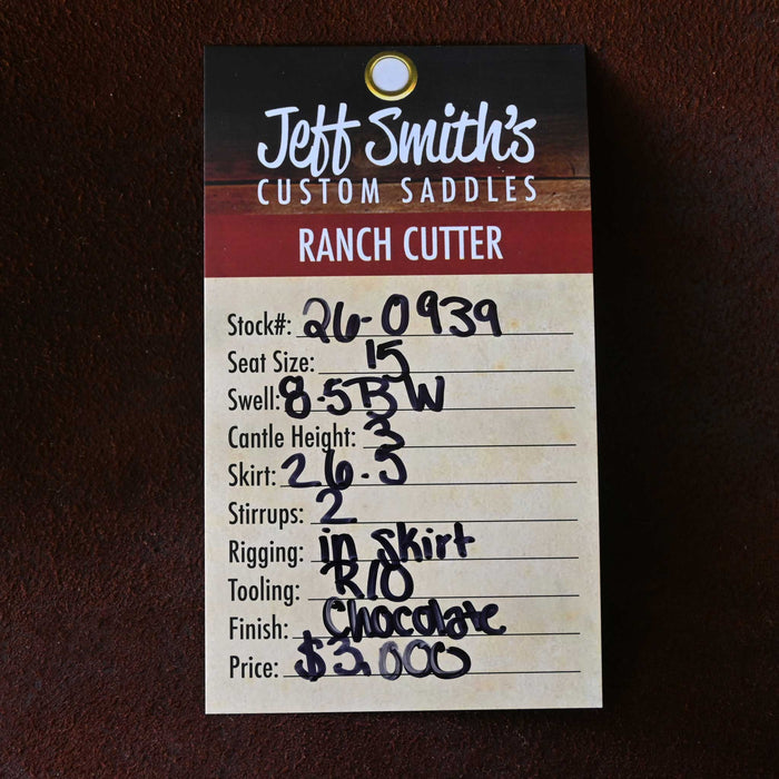 15" JEFF SMITH BUSTER WELCH RANCH CUTTER SADDLE