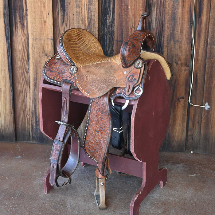 15" USED JEFF SMITH C3 BARREL SADDLE Saddles - Used Jeff Smith