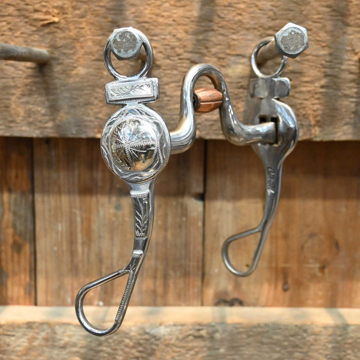 Cutrell Silver Mounted Solid Port Bit w/Cricket