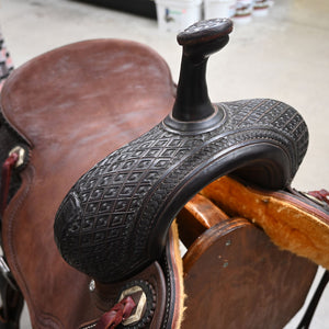 16" USED JEFF SMITH CUTTING SADDLE Saddles Jeff Smith   