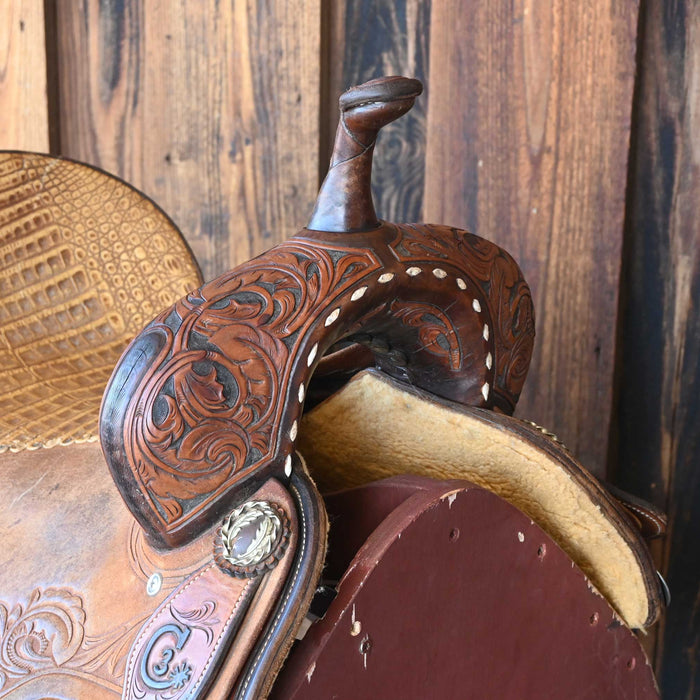 15" USED JEFF SMITH C3 BARREL SADDLE Saddles - Used Jeff Smith