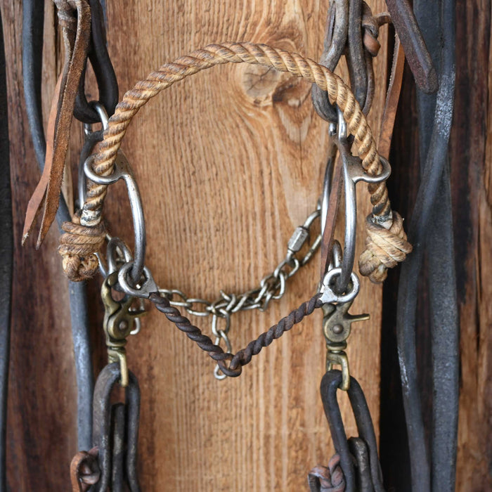 Combo Twisted Wire Snaffle Gag Bridle Rig Sale Barn misc