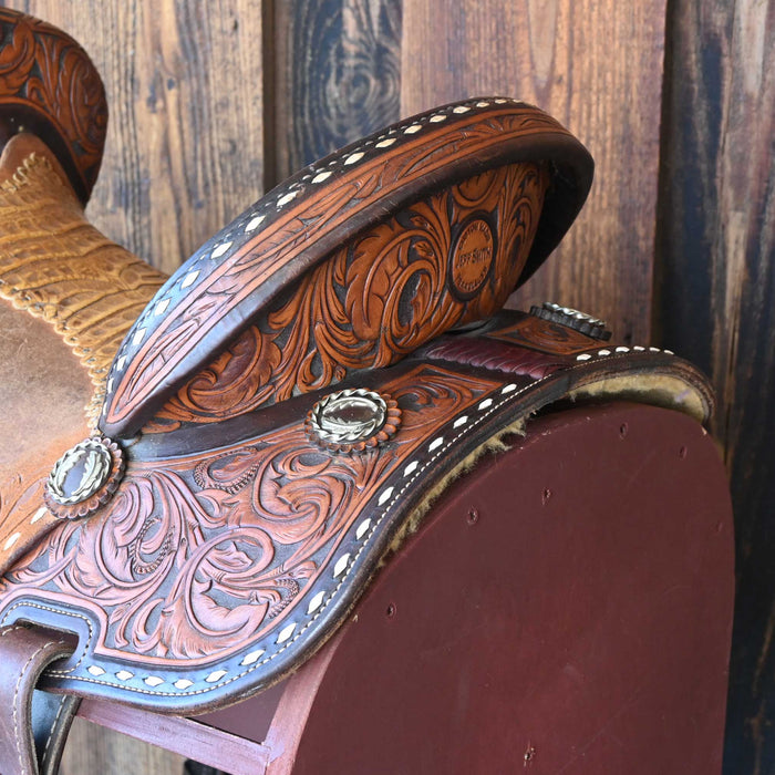 15" USED JEFF SMITH C3 BARREL SADDLE Saddles - Used Jeff Smith