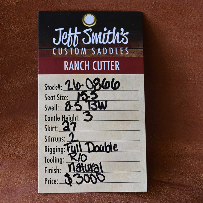 15.5" JEFF SMITH BUSTER WELCH RANCH CUTTER SADDLE