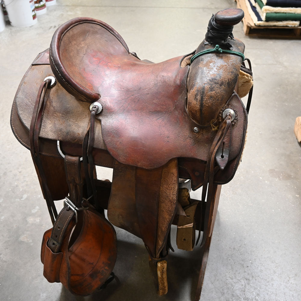 15" USED BOYD KOCH RANCH SADDLE Saddles Boyd Koch   