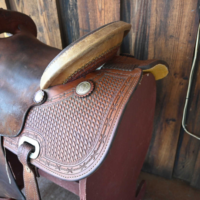 15" USED SRS BARREL SADDLE Saddles - Used SRS SADDLERY