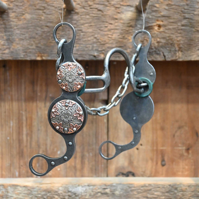 Paul Petska Solid Port Bit w/Silver Star Conchos