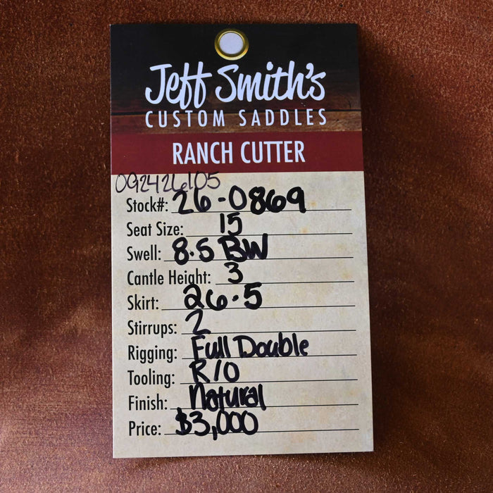 15" JEFF SMITH BUSTER WELCH RANCH CUTTER SADDLE