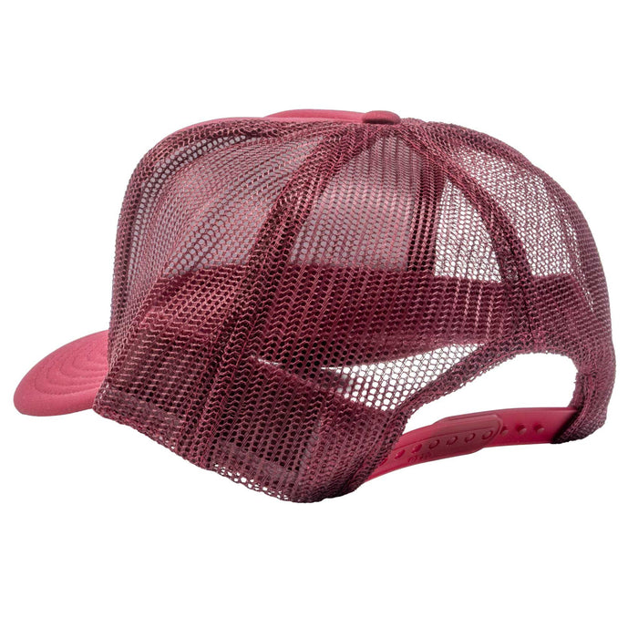 Left My Heart At Teskey's Trucker Cap - Maroon/Neon Pink TESKEY'S GEAR - Baseball Caps Teskey's