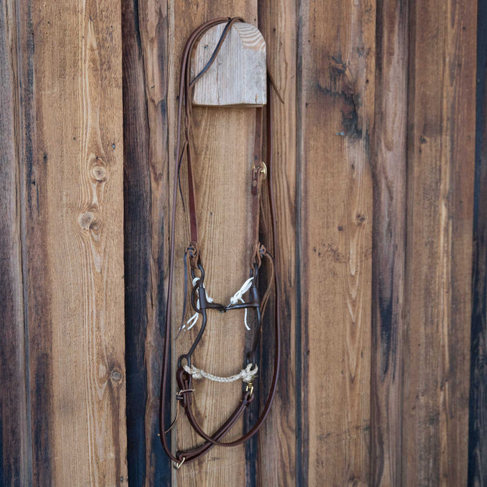 Smooth Snaffle Bridle Rig w/Single Ear Headstall