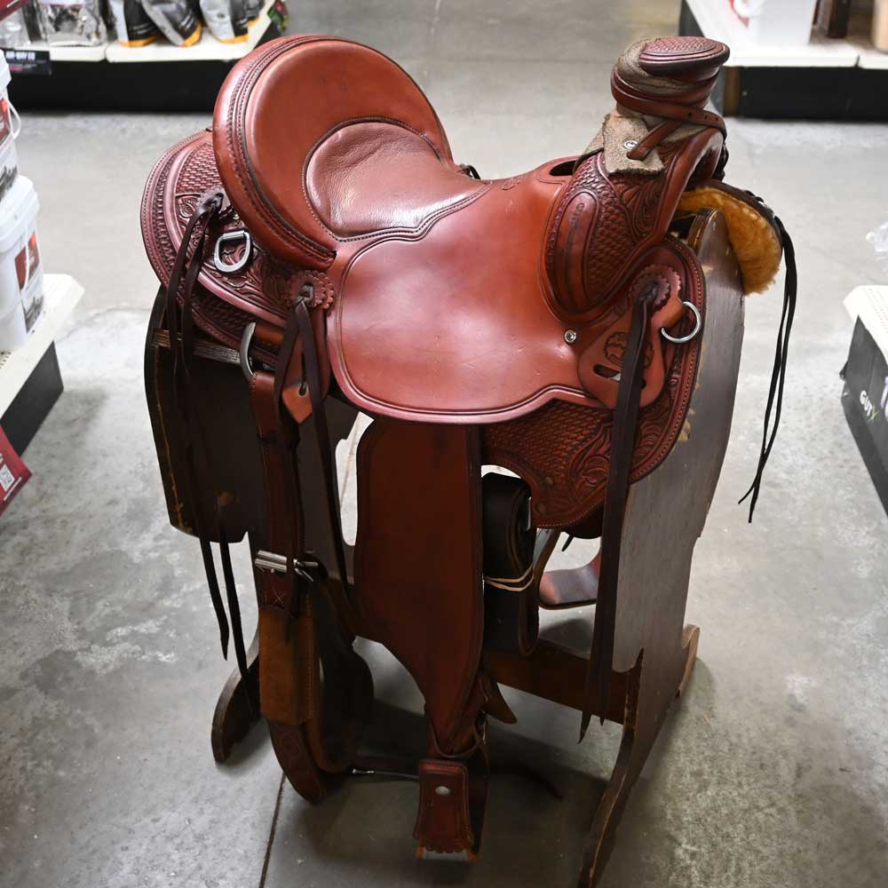 14.5" USED McCALL POST HORN SADDLE Saddles McCall Saddle Co.