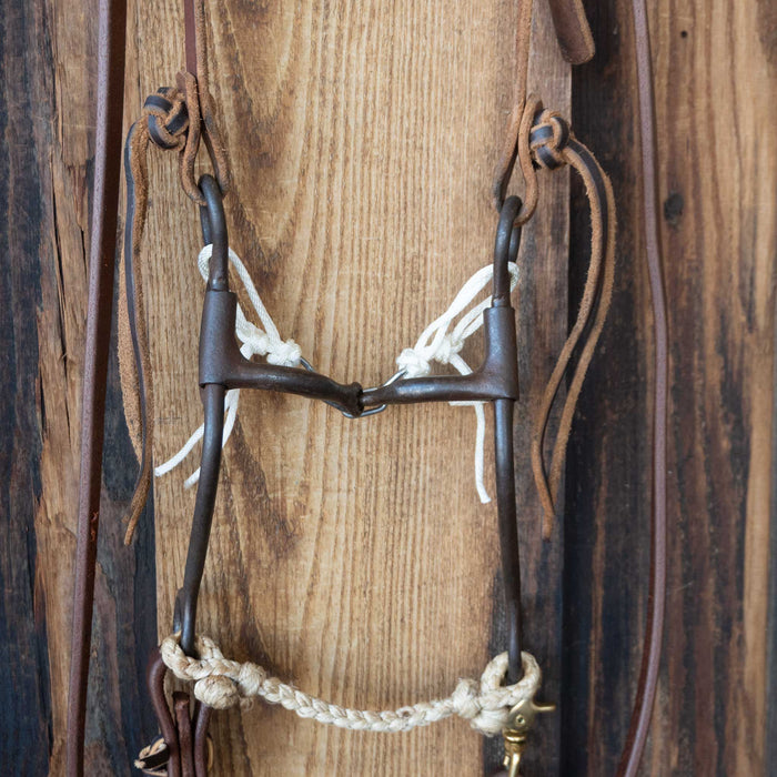 Smooth Snaffle Bridle Rig w/Single Ear Headstall