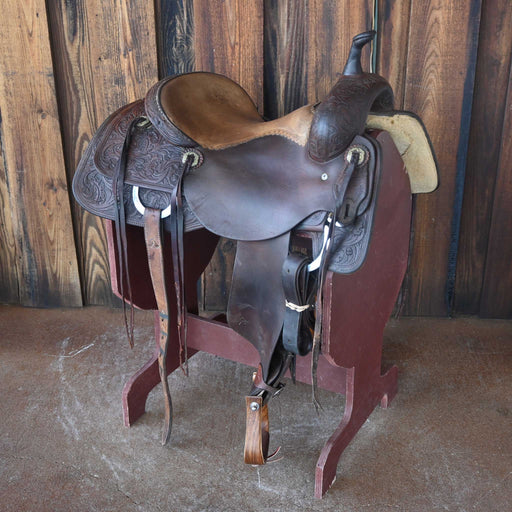 15.5" USED JEFF SMITH CUTTING SADDLE Saddles - Used Jeff Smith
