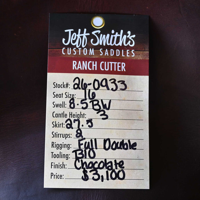 16" JEFF SMITH BUSTER WELCH RANCH CUTTER SADDLE