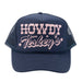 Howdy From Teskey's Trucker Cap - Navy/Light Peach TESKEY'S GEAR - Baseball Caps Teskey's