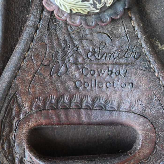 15.5" USED JEFF SMITH CUTTING SADDLE Saddles - Used Jeff Smith
