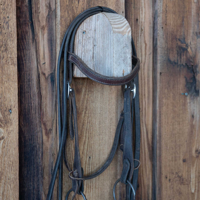 Twisted Wire Copper Snaffle Bridle Rig w/Browband Headstall