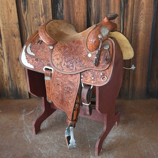 15" USED CIRCLE Y RICHARD SHRAKE'S RESISTANCE FREE EQUITATION SHOW SADDLE Saddles - Used Circle Y Saddlery