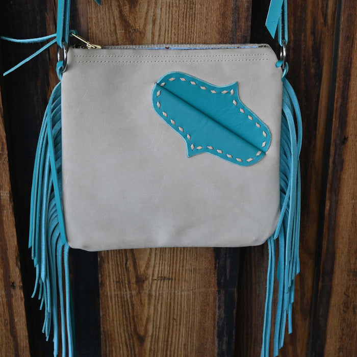 Handmade Selina Pool Turquoise Chap Purse