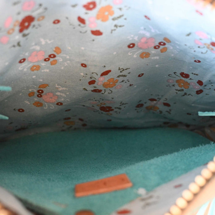 Handmade Selina Pool Turquoise Chap Purse