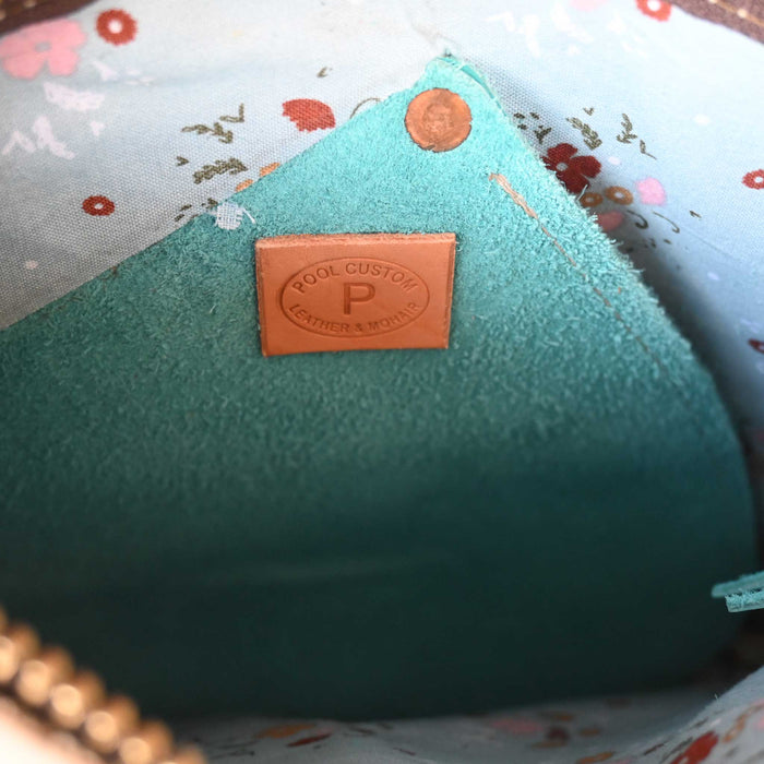 Handmade Selina Pool Turquoise Chap Purse
