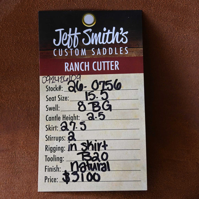 15.5" JEFF SMITH BEAU GALYEAN RANCH CUTTER SADDLE