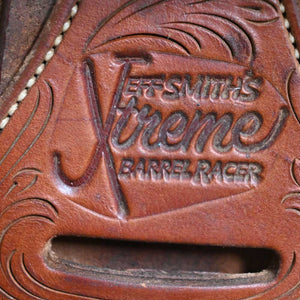 13.5" USED JEFF SMITH XTREME BARREL SADDLE Saddles Jeff Smith