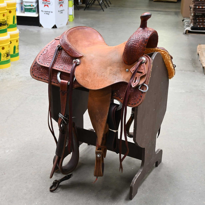 16" USED PAUL TAYLOR RANCH CUTTER SADDLE