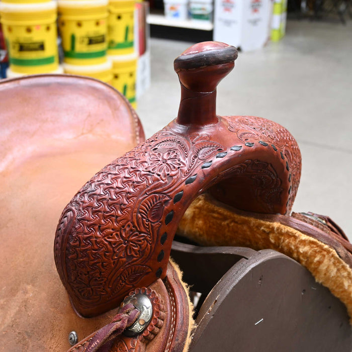 16" USED PAUL TAYLOR RANCH CUTTER SADDLE