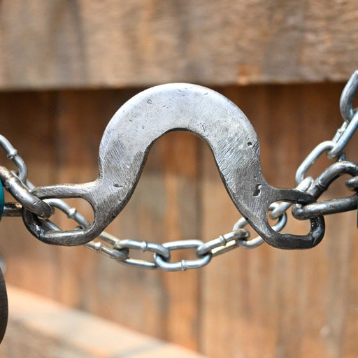 Paul Petska Washer Ported Chain Bit w/ Silver Dotted Conchos Tack - Bits Paul Petska