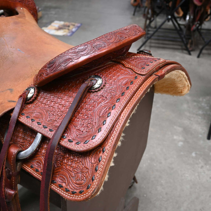 16" USED PAUL TAYLOR RANCH CUTTER SADDLE