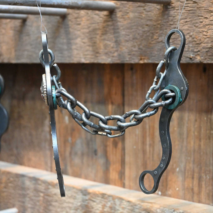 Paul Petska Chain Bit w/Copper Flower Concho