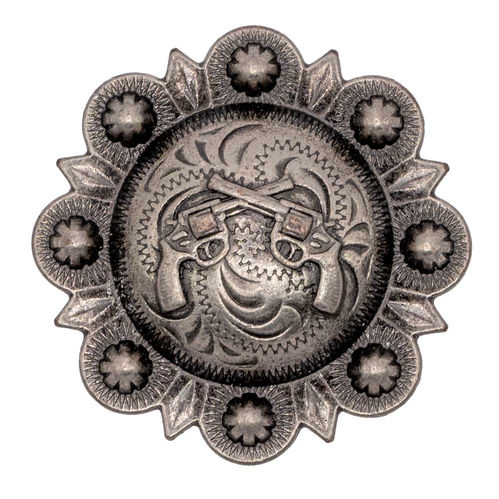 Nickel Berry Guns Concho Tack - Conchos & Hardware MISC   