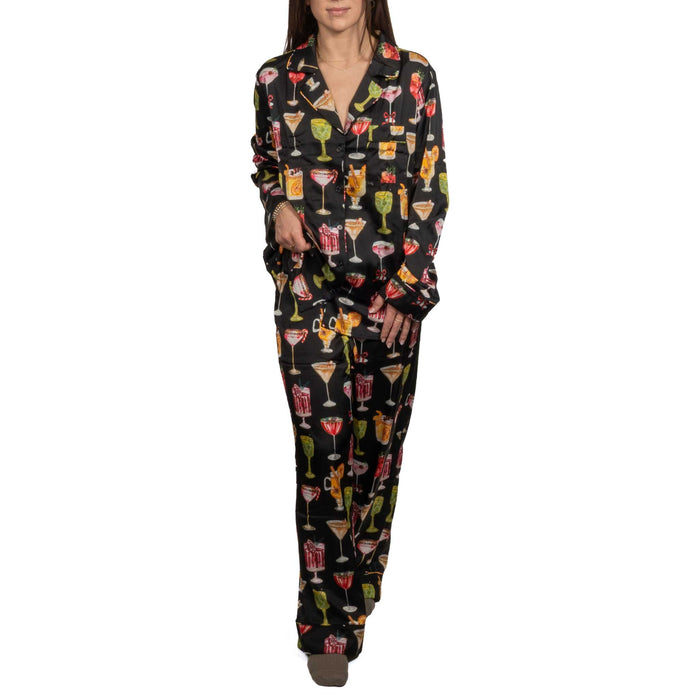 Show Me Your Mumu Silky Holiday Cocktails PJ Set