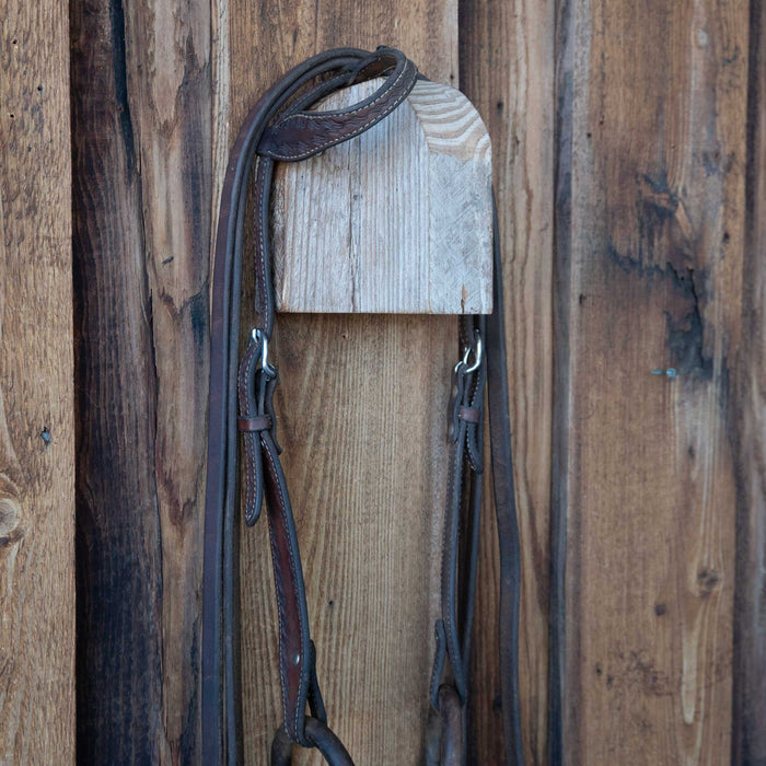 Heavy O-Ring Twisted Wire Snaffle Bridle Rig w/Single Ear Headstall