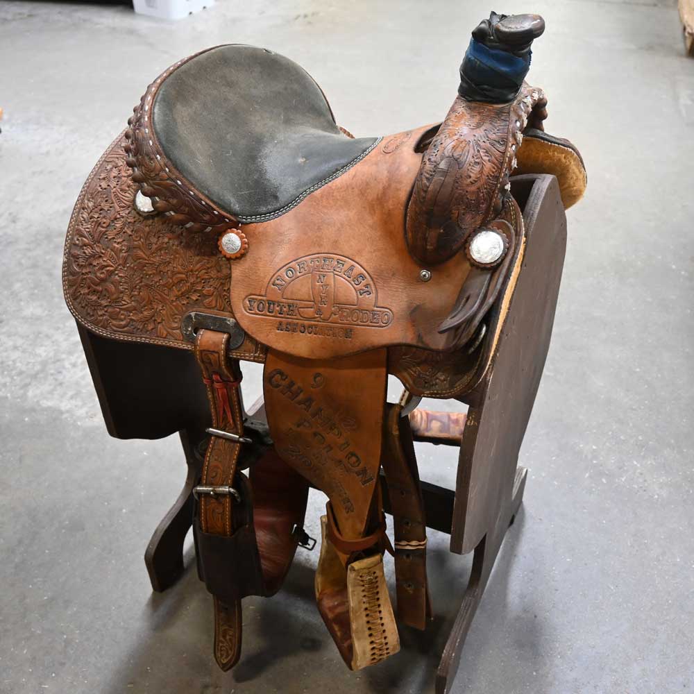 14" USED TWISTER ROPING SADDLE Saddles Twister Saddle Shop   