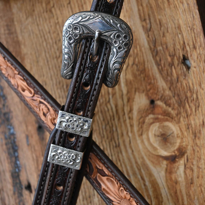 Randall Top Shelf Leather Headstall w/Holland 4pc. Vintage Buckle