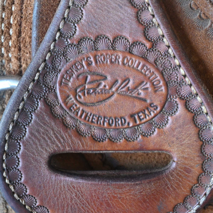12" USED PATRCK SMITH YOUTH TEAM ROPING SADDLE Saddles - Used Patrick Smith