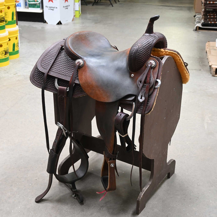 16" USED JEFF SMITH CUTTING SADDLE Saddles - Used Jeff Smith
