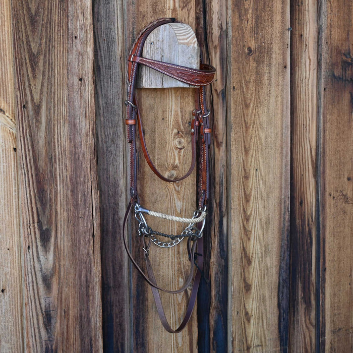 Twisted Wire Snaffle Gag Bridle Rig Sale Barn misc