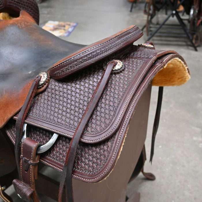16" USED JEFF SMITH CUTTING SADDLE Saddles - Used Jeff Smith