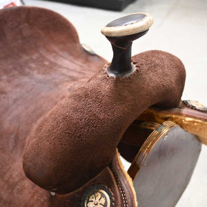 14.5" USED JEFF SMITH ROPING SADDLE Saddles Jeff Smith