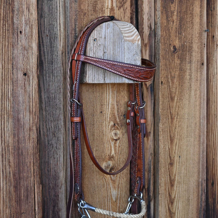 Twisted Wire Snaffle Gag Bridle Rig Sale Barn misc